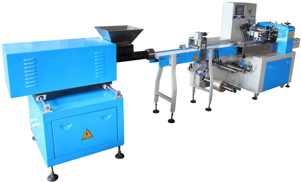 Pagdula sa Dough / Plasticine Extruder Cutting Pillow Type Packing Machine