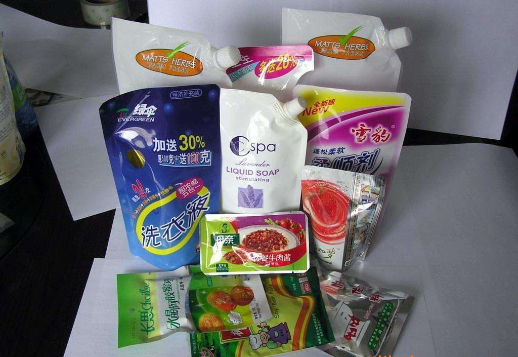 Máquina de envasado de polvo/alimentos/paquete/embalaje de bolsas prefabricadas giratorias multifunción automáticas